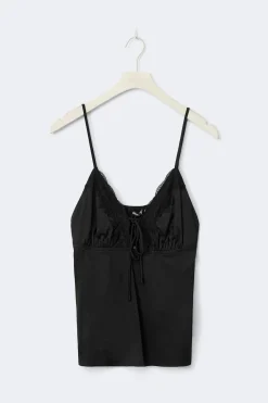 Satin loungewear singlet