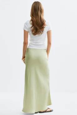 Satin skirt