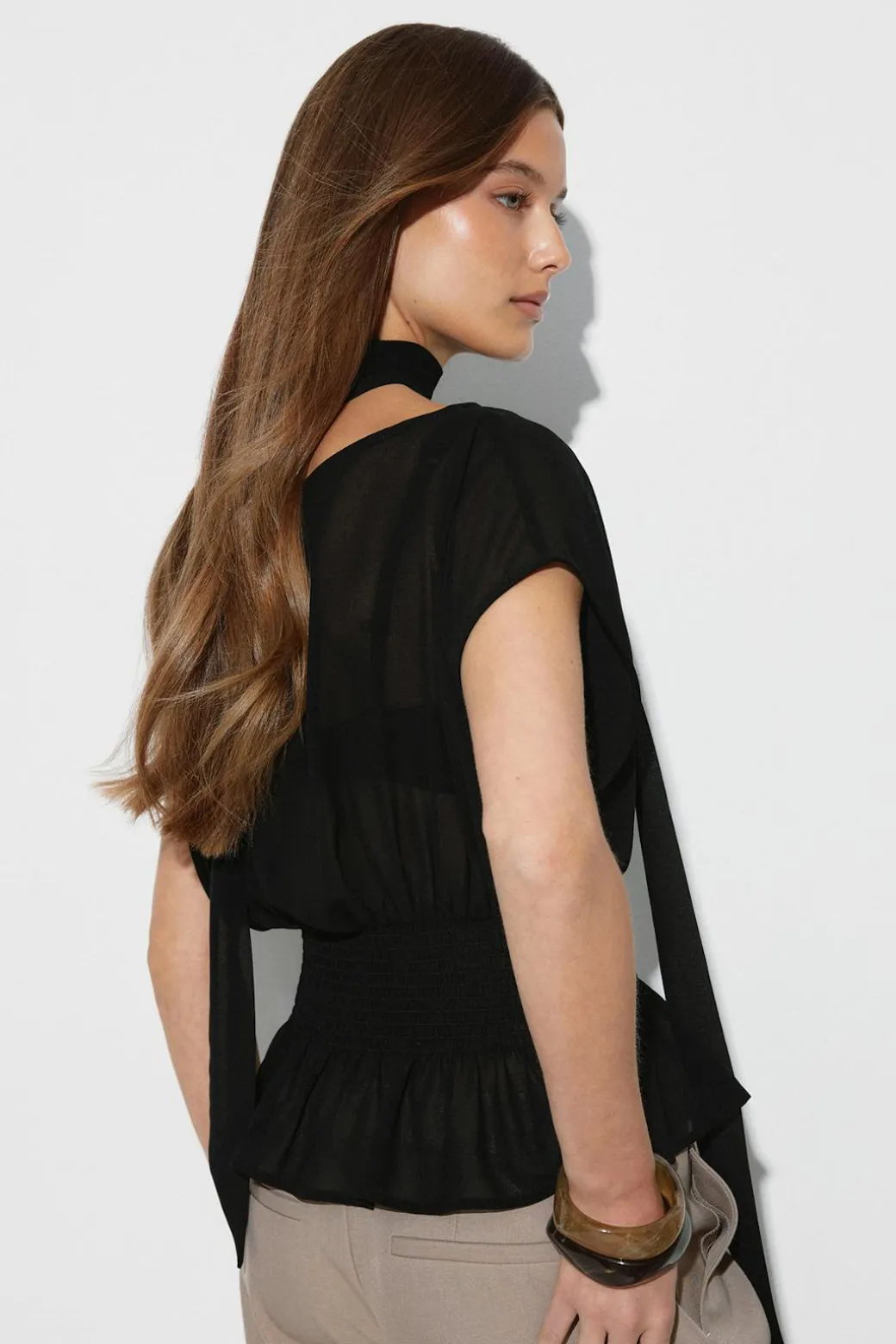 Scarf blouse