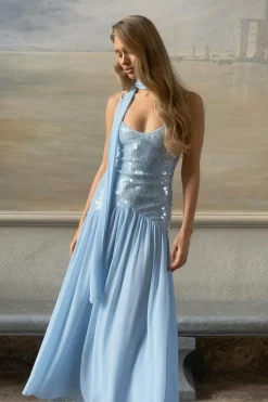 Sequin maxi dress