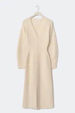 Shaped knitted dress