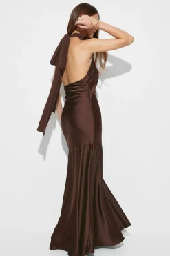 Shawl maxi dress