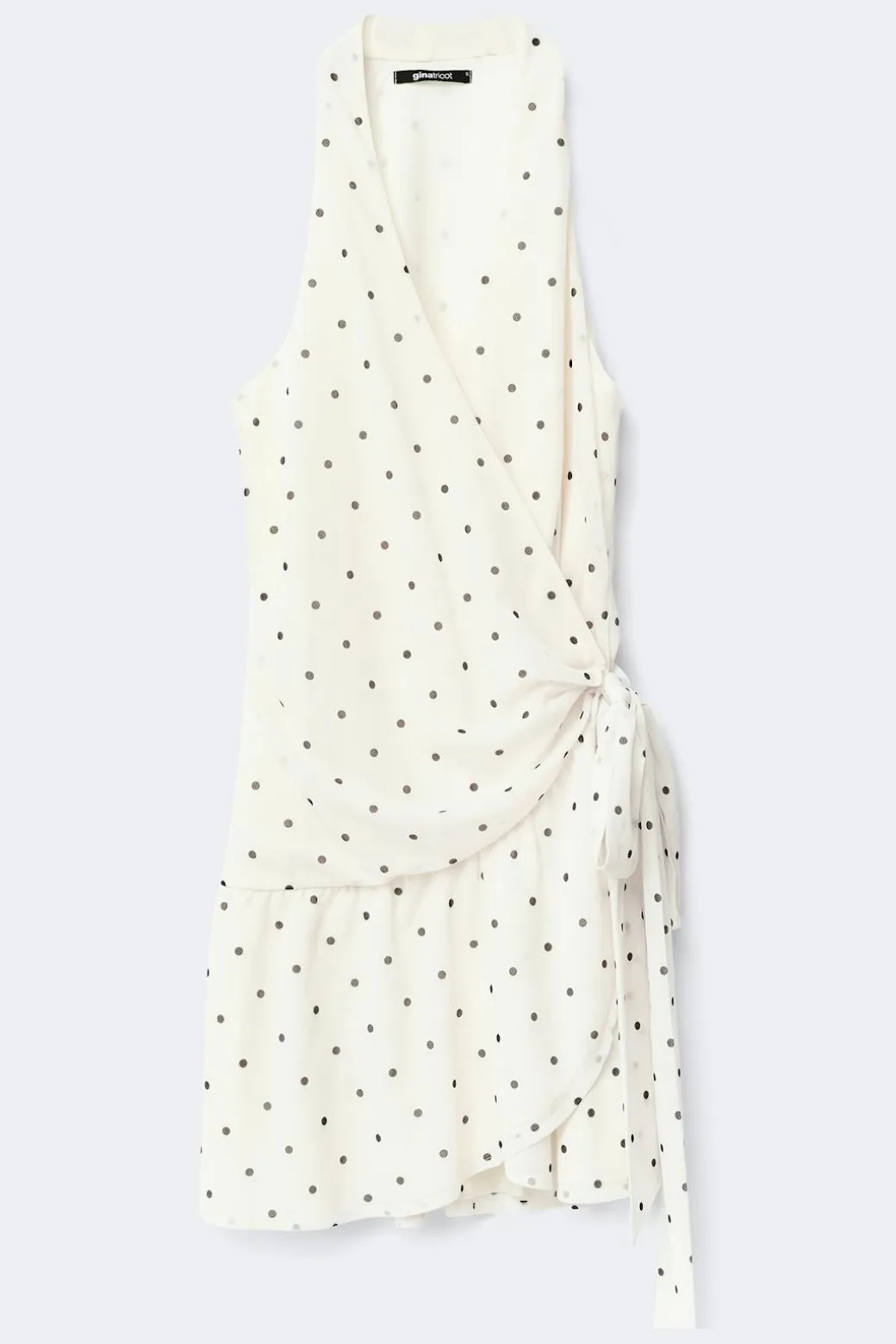 Sheer wrap dress