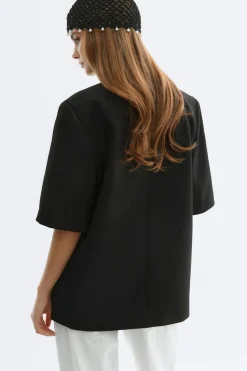 Short sleeve blazer