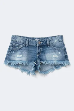 14+ slay low denim shorts