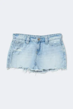 14+ slay low denim skirt