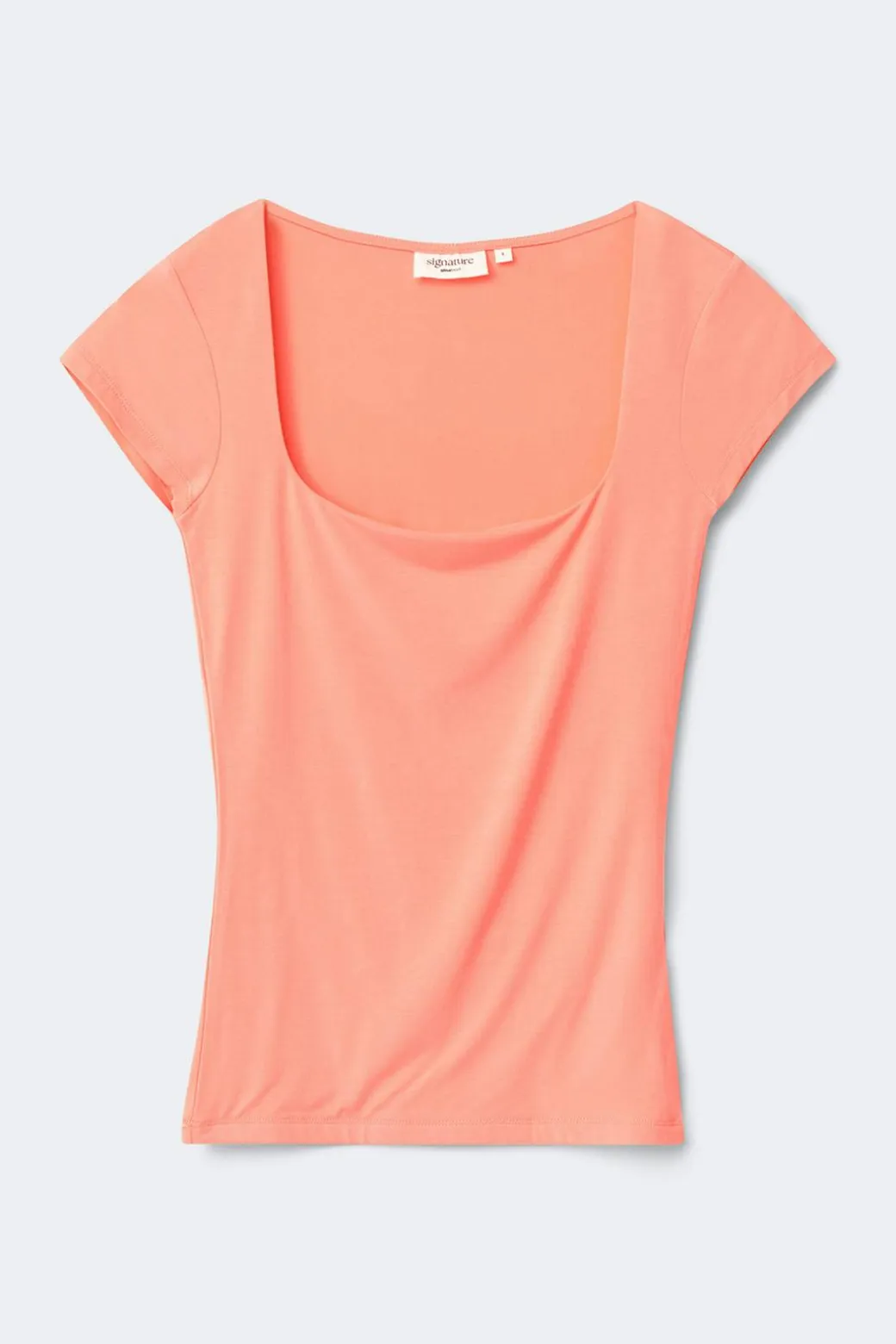 Slim fit short sleeve top