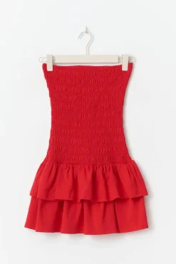 Smock tube dress