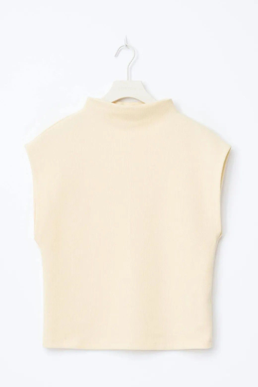 Soft funnel neck top