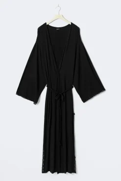 Soft lace loungewear robe