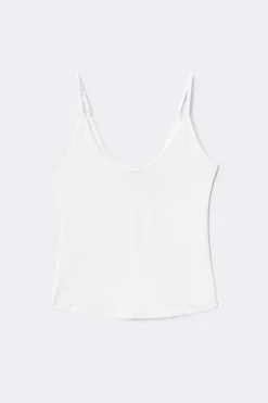 Soft strap yoga singlet