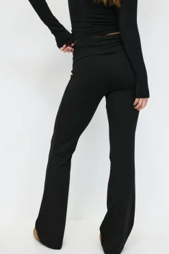 Soft touch folded trouser
