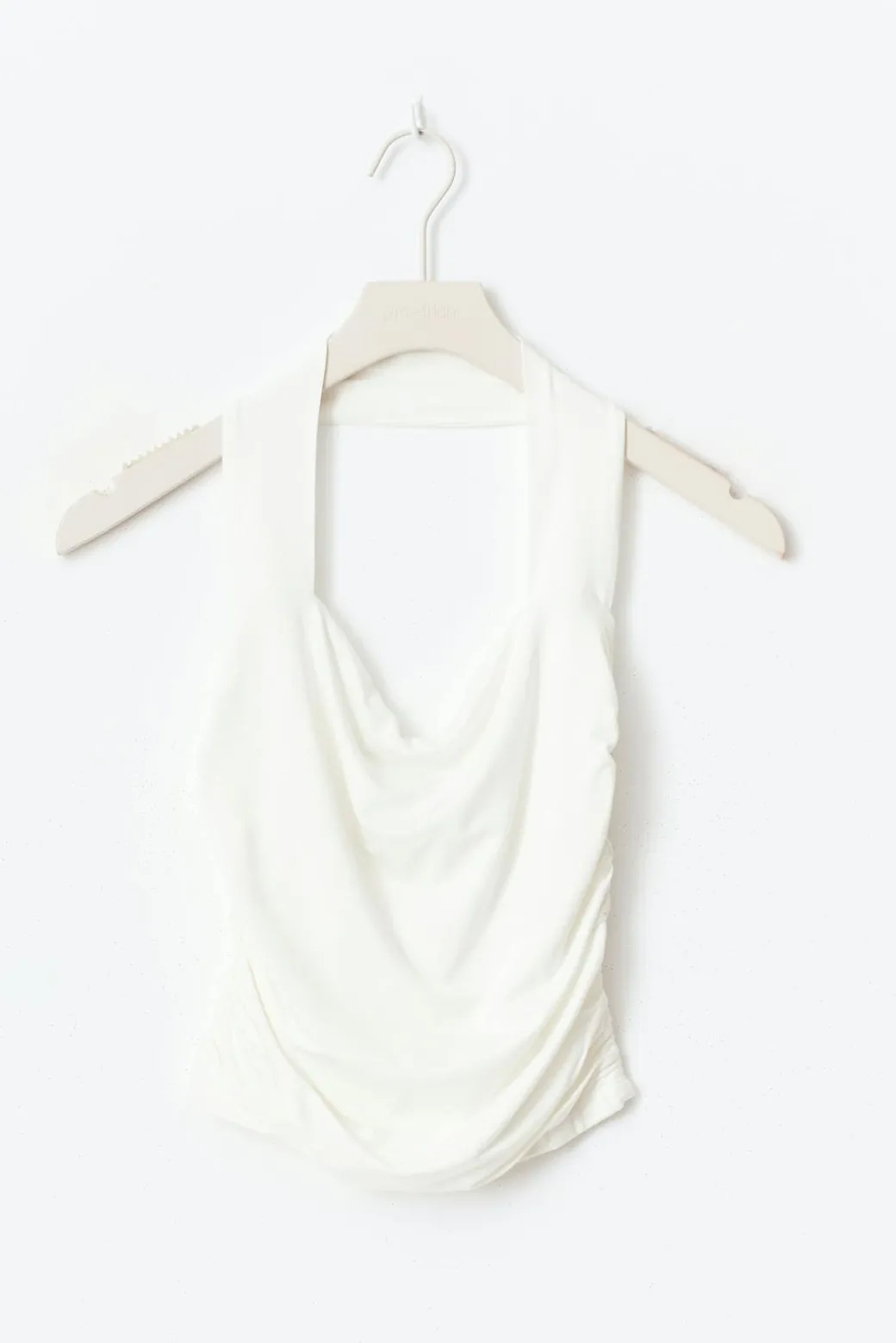 Soft touch halterneck top