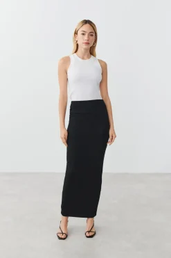 Soft touch ruched skirt