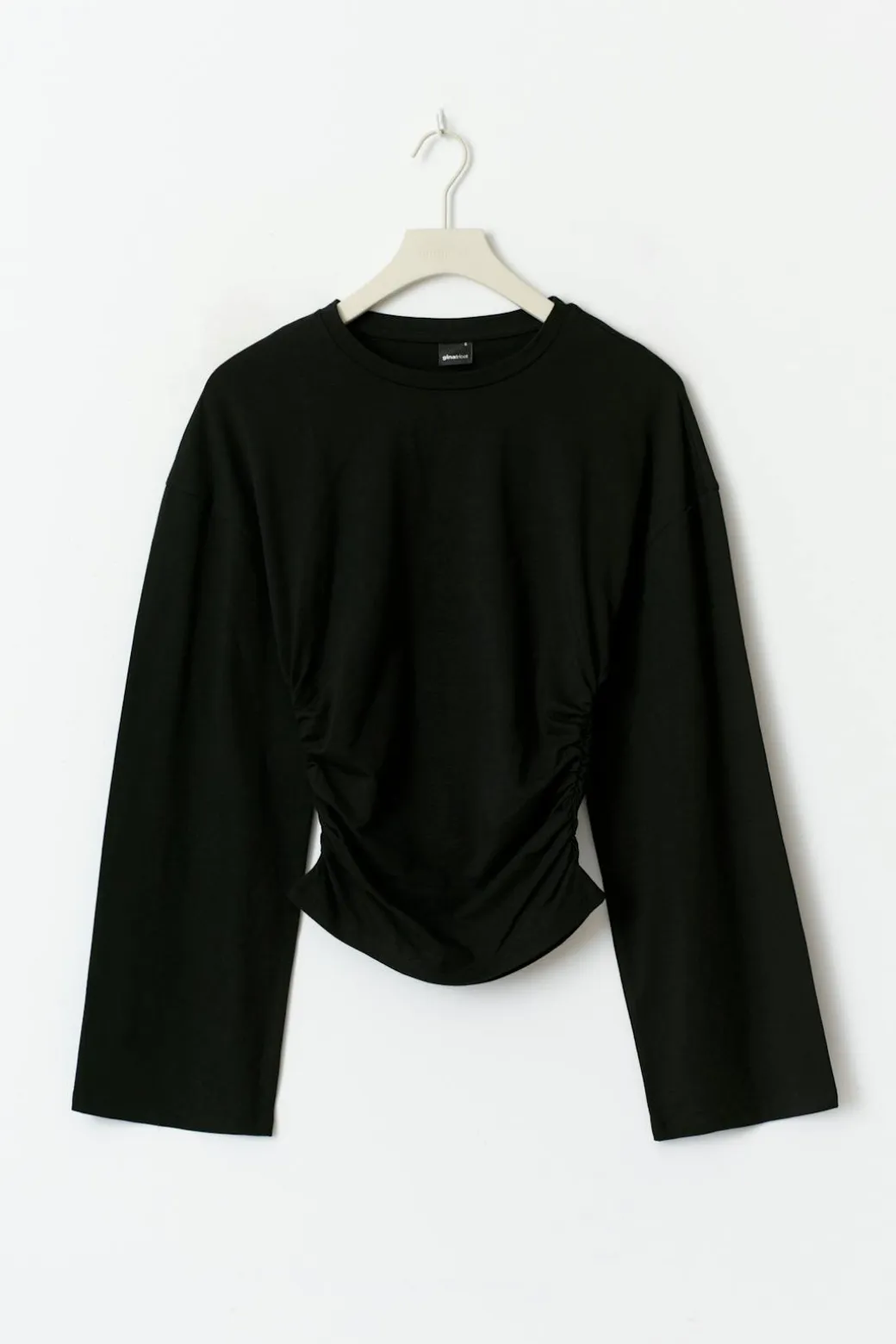 Soft touch wide sleeve top