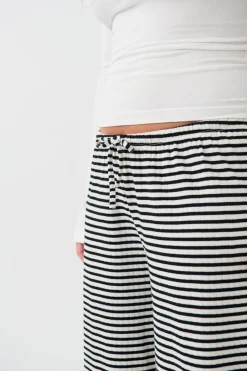 Striped soft trousers