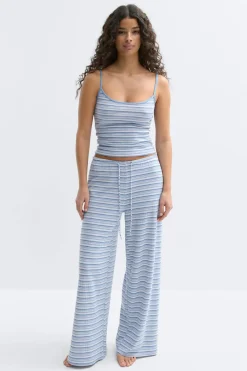 Striped soft trousers
