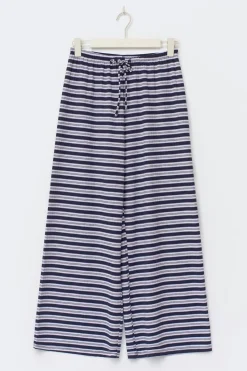 Striped soft trousers