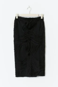 Structured midi skirt