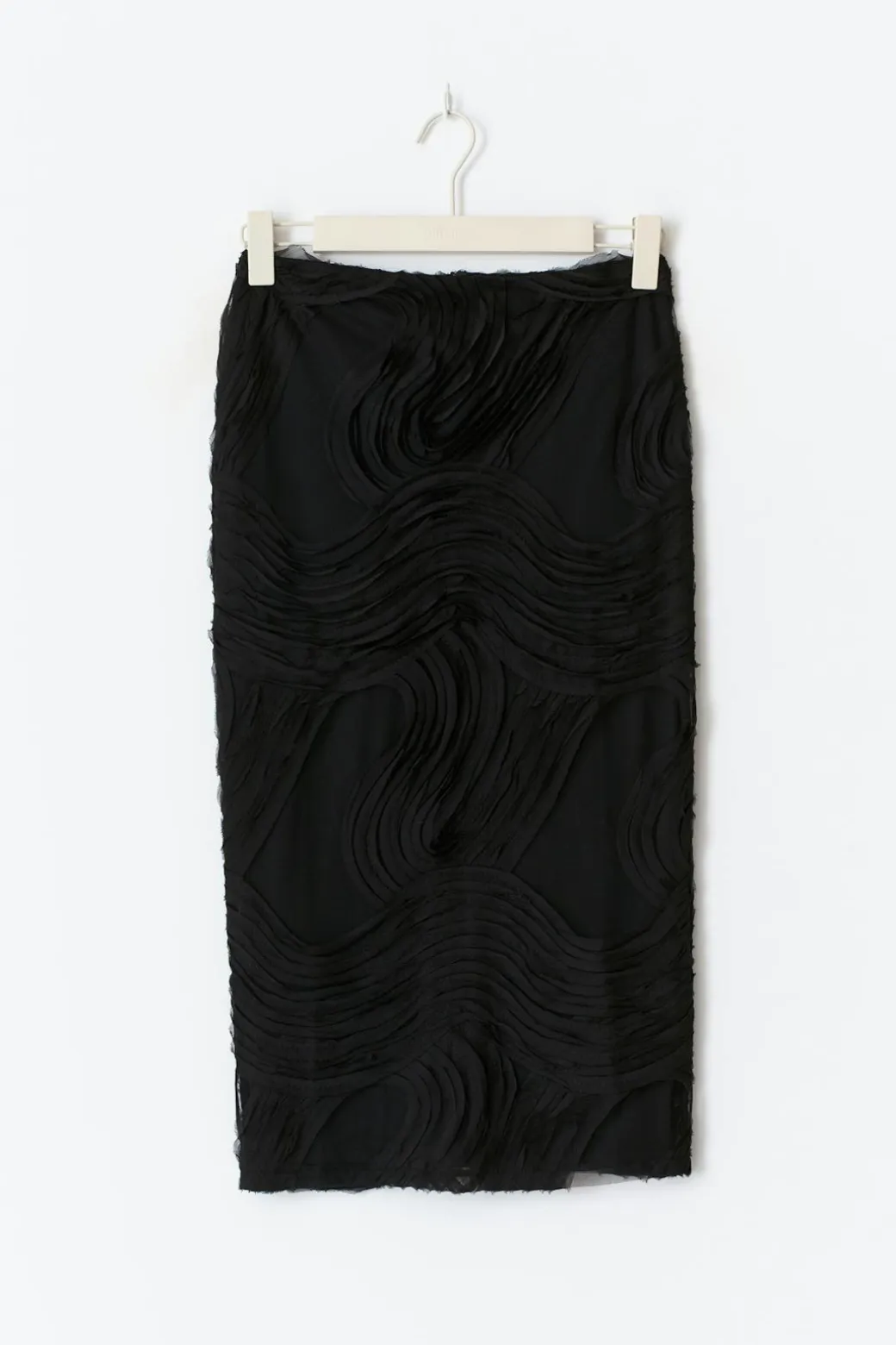Structured midi skirt