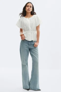 Tie back blouse