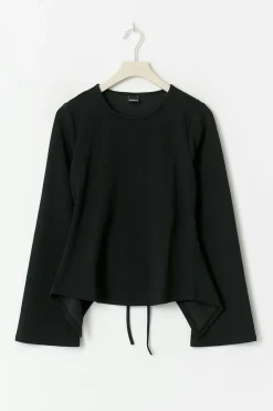 Tie back long sleeve top