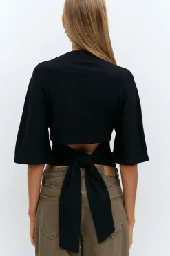 Tie back tee