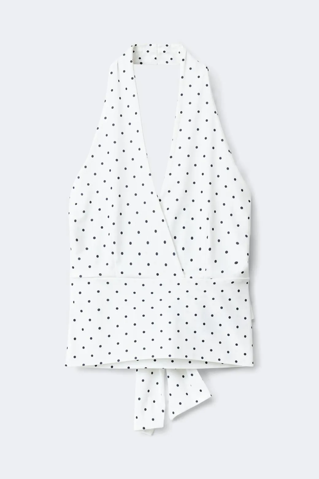 Tie detail halterneck top