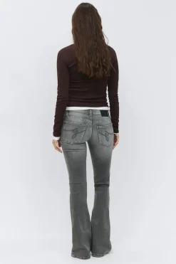 Ultra low bootcut jeans