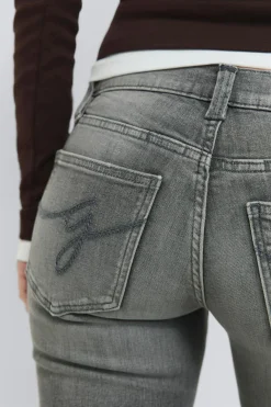 Ultra low bootcut jeans