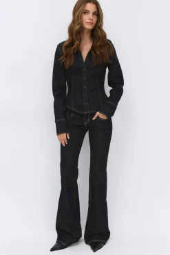 Ultra low flare jeans