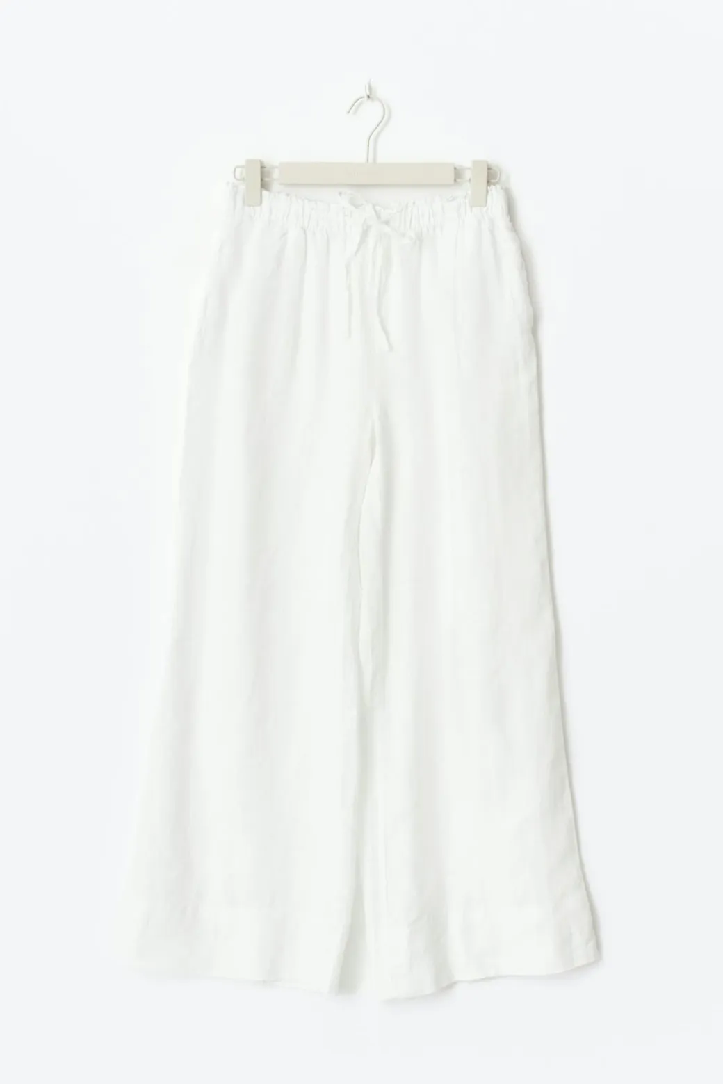 Wide linen trousers
