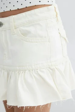 Y jeanova frill denim skirt