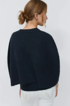Y knitted cape cardigan