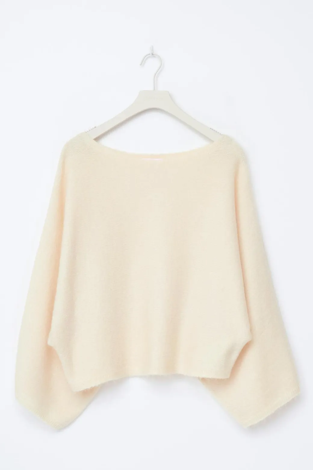 Y knitted poncho sweater
