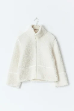 Y pile zip jacket