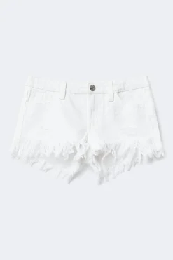 Y ripped g-low denim shorts
