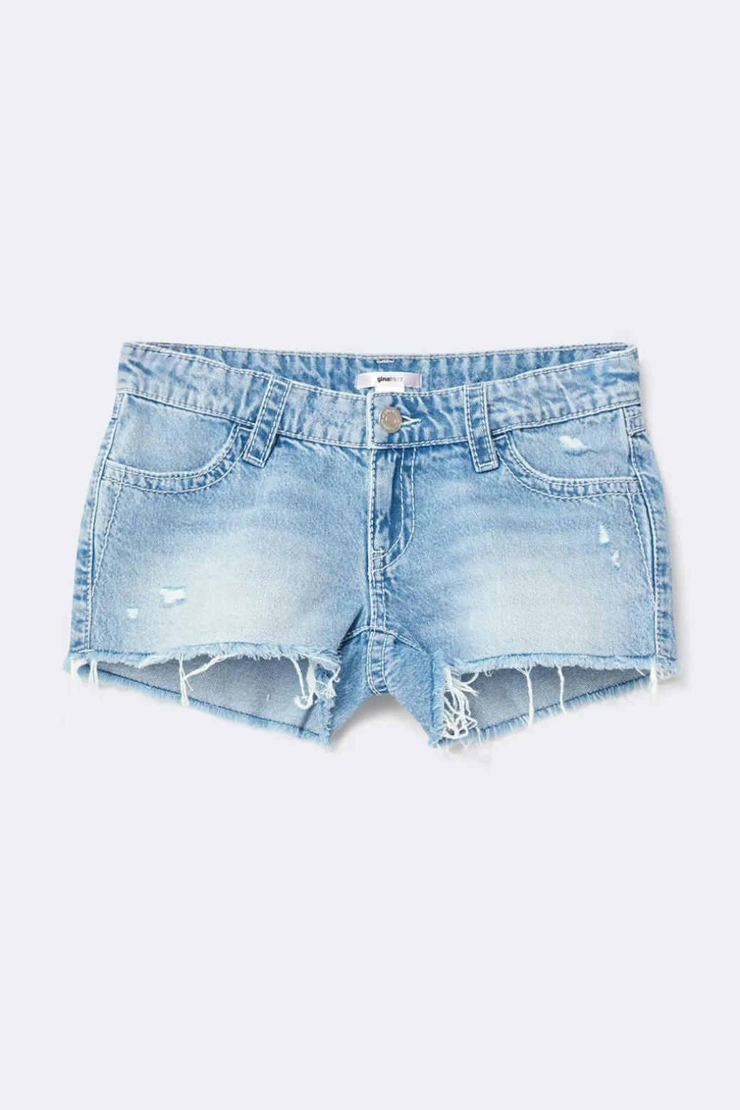 Y sparkle low denim shorts