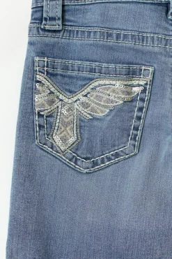 Y sparkle low flare jeans