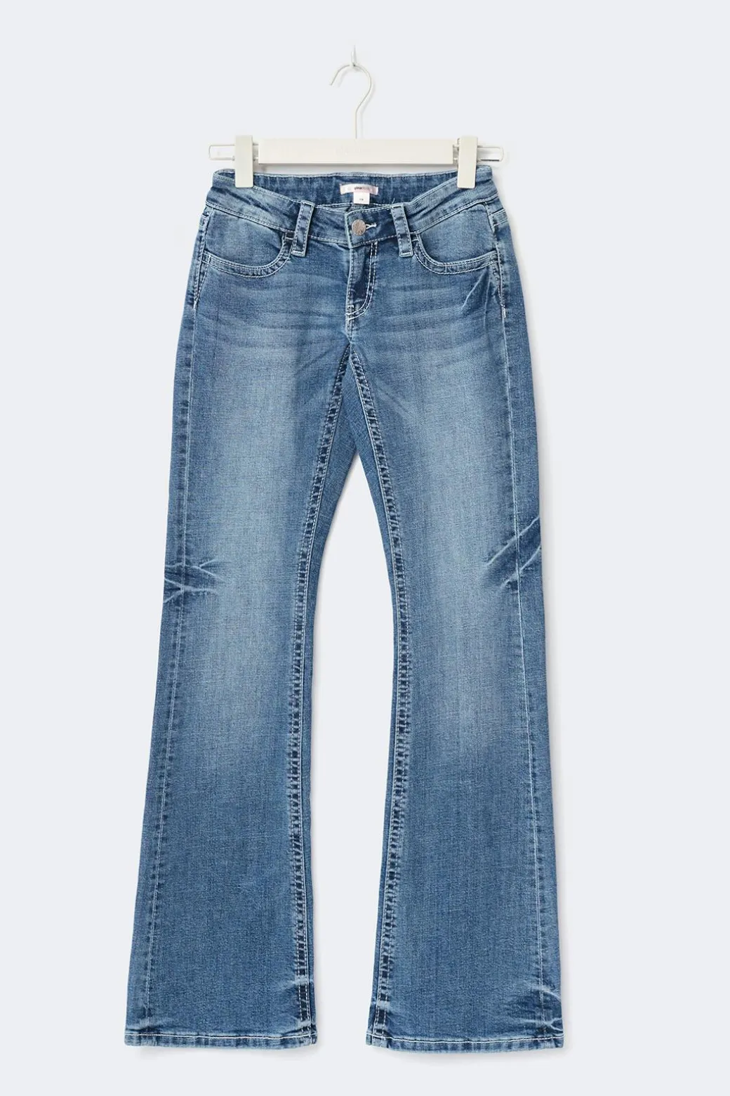 Y sparkle low flare jeans